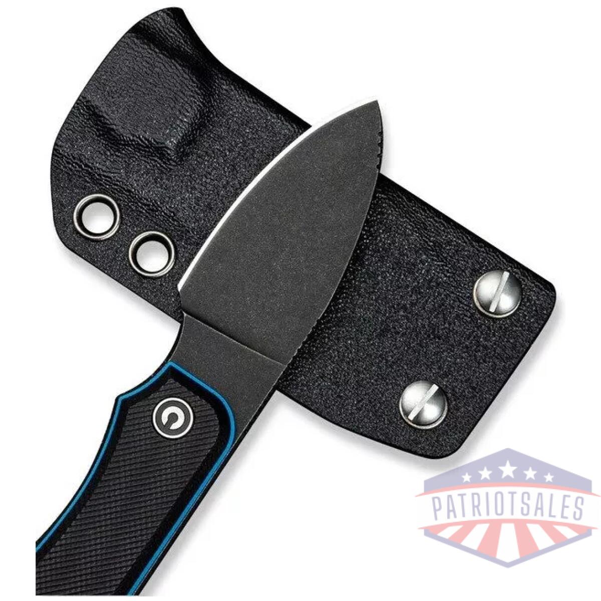 Civ-c23045-1 - civivi baby banter fixed blade knife black / blue g10 handle - civ c23045 1
