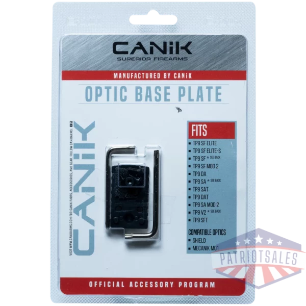 Optic Base Plate (A) for Non-Optic Ready Pistols
