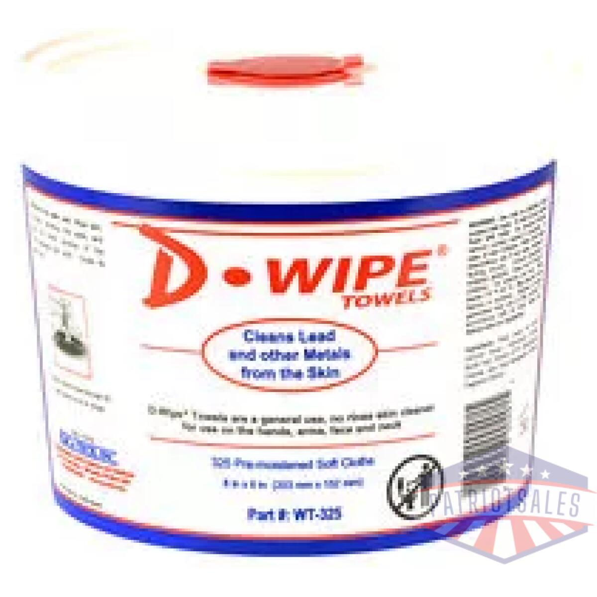 Dleadwt-325-22_1 - d-wipe towels 2-325 ct tubs - dleadwt 325 22 1
