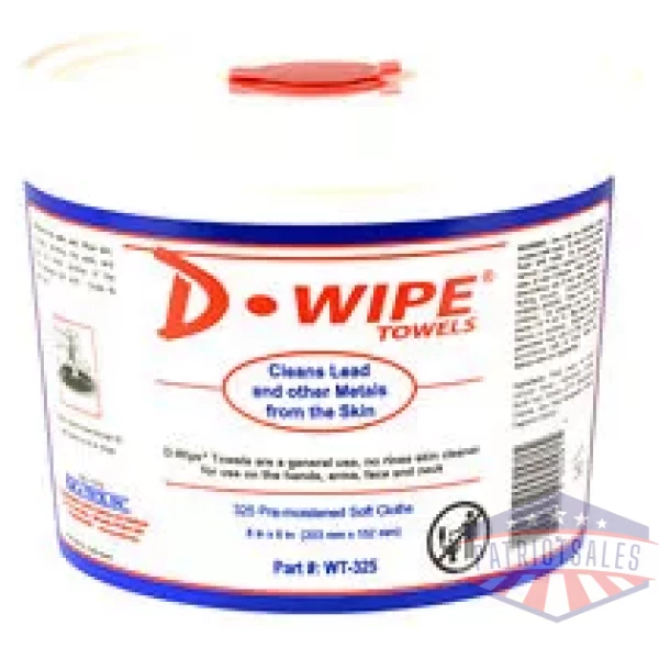 D-WIPE TOWELS 2-325 CT TUBS