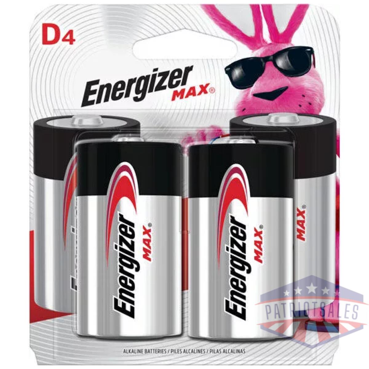 E95bp4 - energizer max batteries d - 4-pack - e95bp4