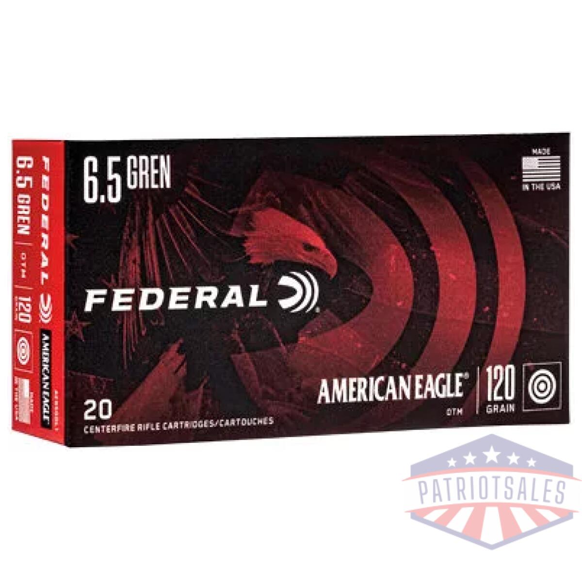 Feae65gdl1_1 - fed am eagle 6. 5grn 120gr otm 20/200 - feae65gdl1 1