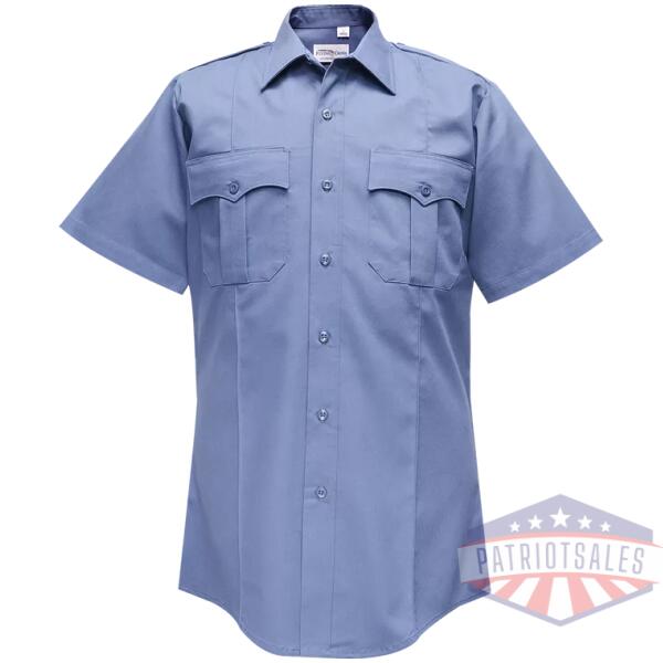 Duro Poplin Short Sleeve Shirt w/ Sewn-In Creases