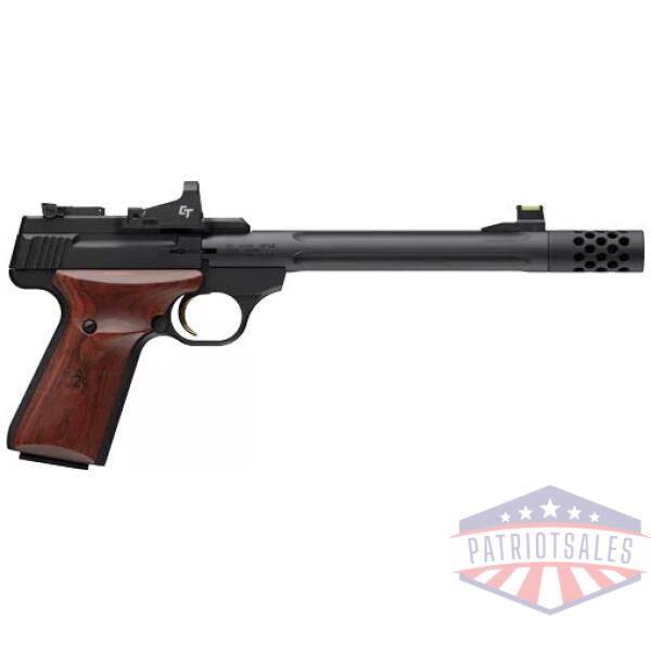 BROWNING BUCKMARK HUNTER 22LR - 7.6" BLUED/WOOD W/CT RED DOT