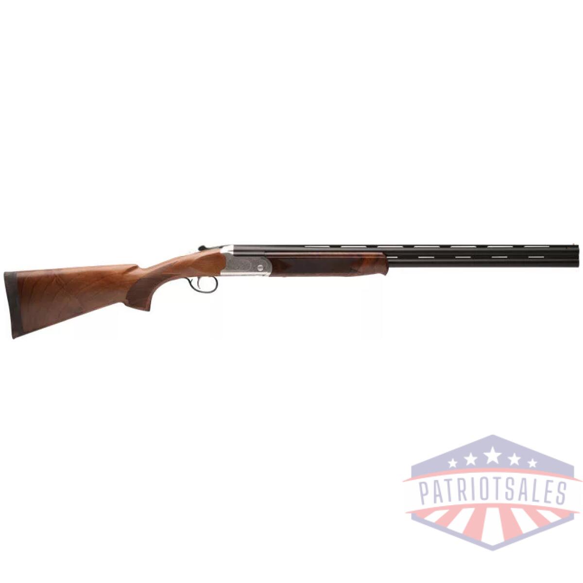 G22593. Webp - stevens 555e o/u 20ga 26" mc5 - silver engraved/walnut - g22593