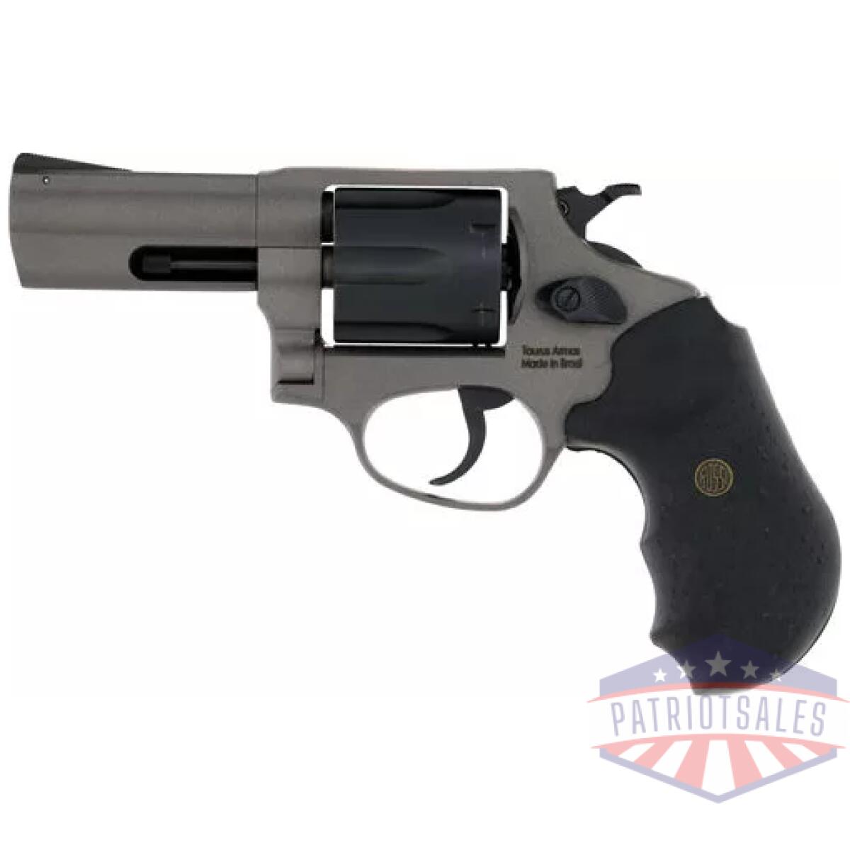 G2rp631c_left - rossi rp63 357mag 3" - tungsten cerakote 6-sh rubber - g2rp631c left