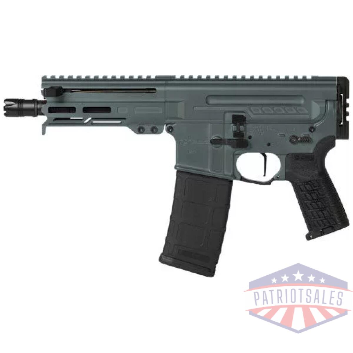 G30a0e33cg_left - cmmg pistol dissent mk4 300aac - 6. 5" 30rd charcoal green - g30a0e33cg left