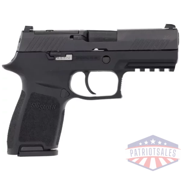 SIG P320 9MM 3.9" SIGLITE - STRIKER OR (2)10RD BLACK STEEL