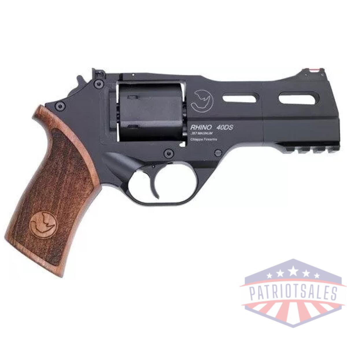 G340219 - chiappa rhino 40ds 357mag - 4" adj. Sight black/walnut. - g340219