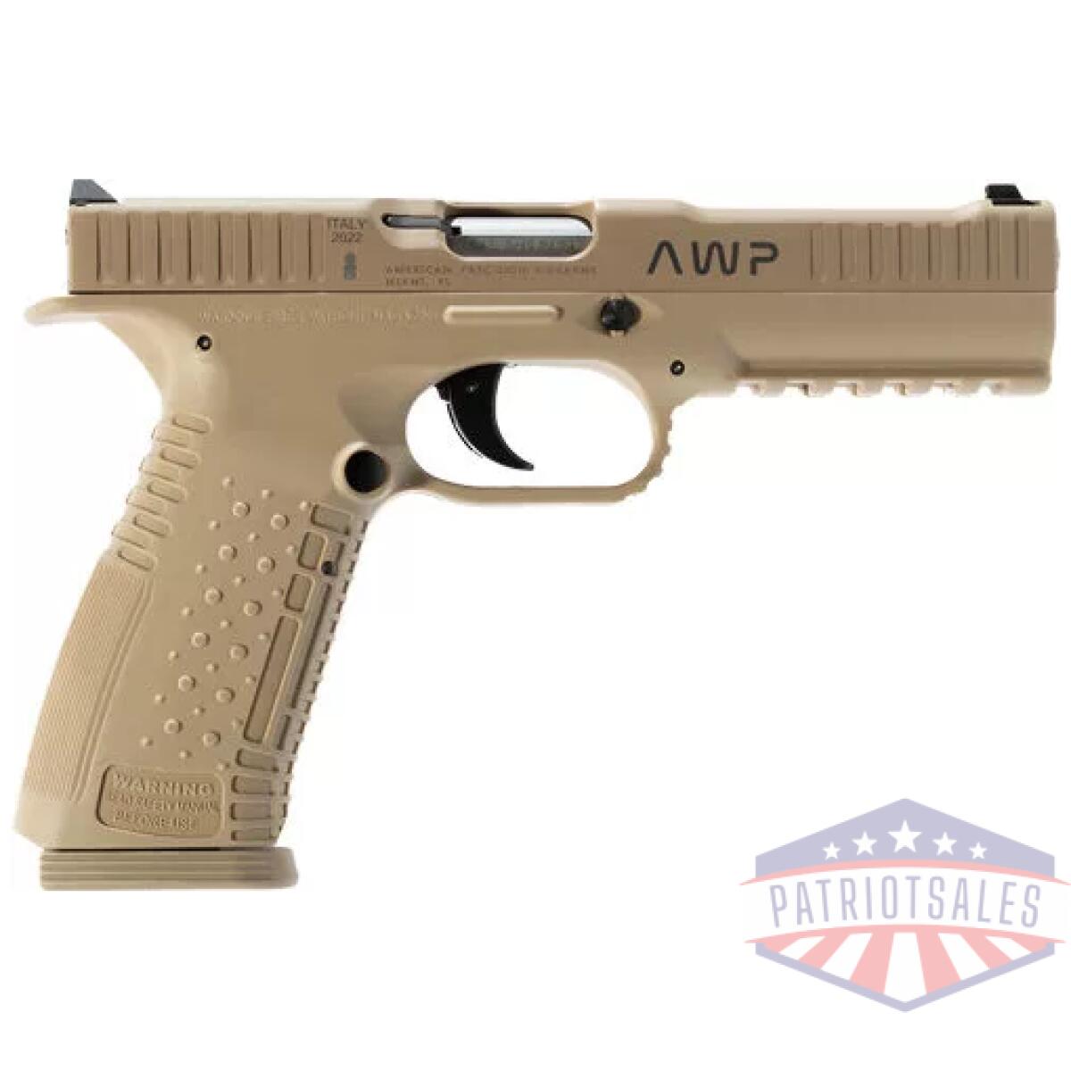 Gafs19ta17 - apf strike one 9mm 5" bbl - 3-dot sight 2 17rd mags tan - gafs19ta17