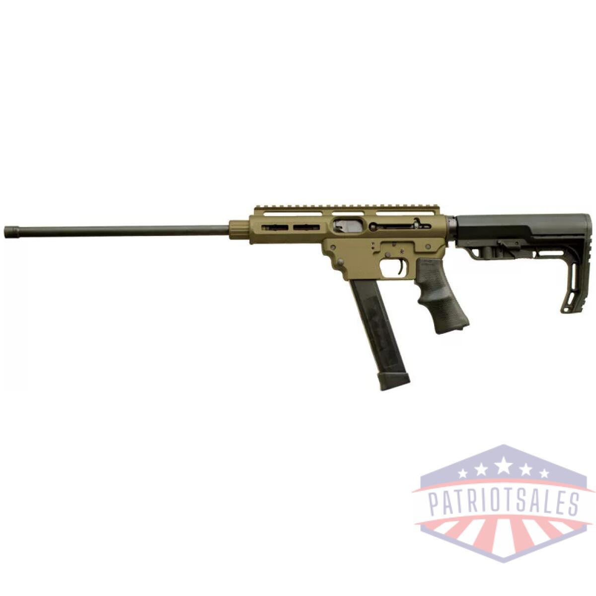 Galte9bkod_left - tnw aero survival rifle lte - 9mm 16" tb 33rd od green - galte9bkod left