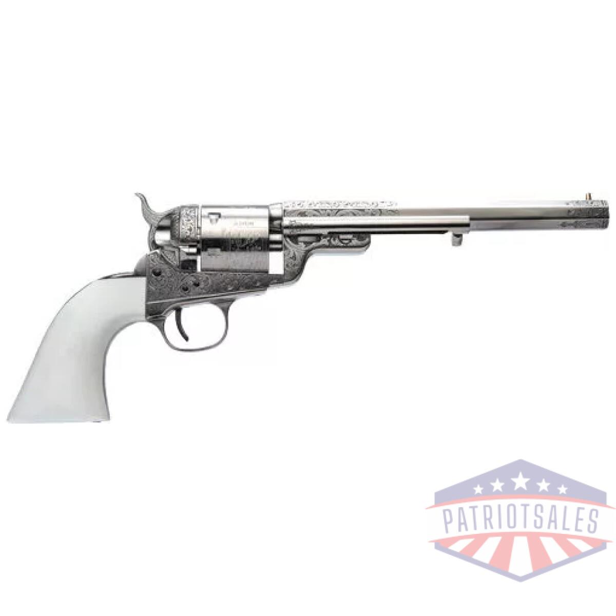 Gca925n00g13wbh. Webp - cimarron 1851rm wb hickok - 38spl 7. 5" fs nickel engraved - gca925n00g13wbh