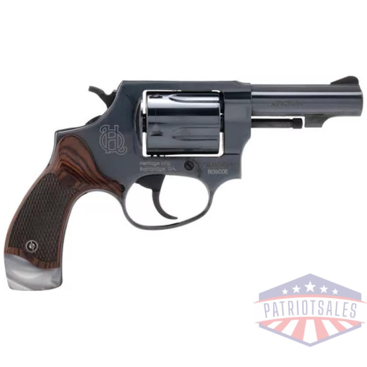 Ghr38b3rwp. Webp - heritage roscoe 38spl 3" - fixed black rosewood/pearl - ghr38b3rwp