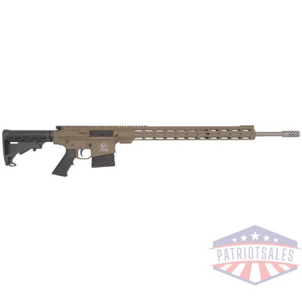GLFA AR10 RIFLE 243 WIN - 24" S/S BBL 5-SHOT FDE