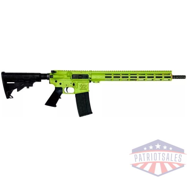 GLFA AR15 SPLATTER 223 WYLDE - 16" NIT BBL ZOMBIE GREEN