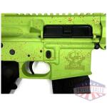 glfa ar15 splatter 223 wylde - 16" nit bbl zombie green