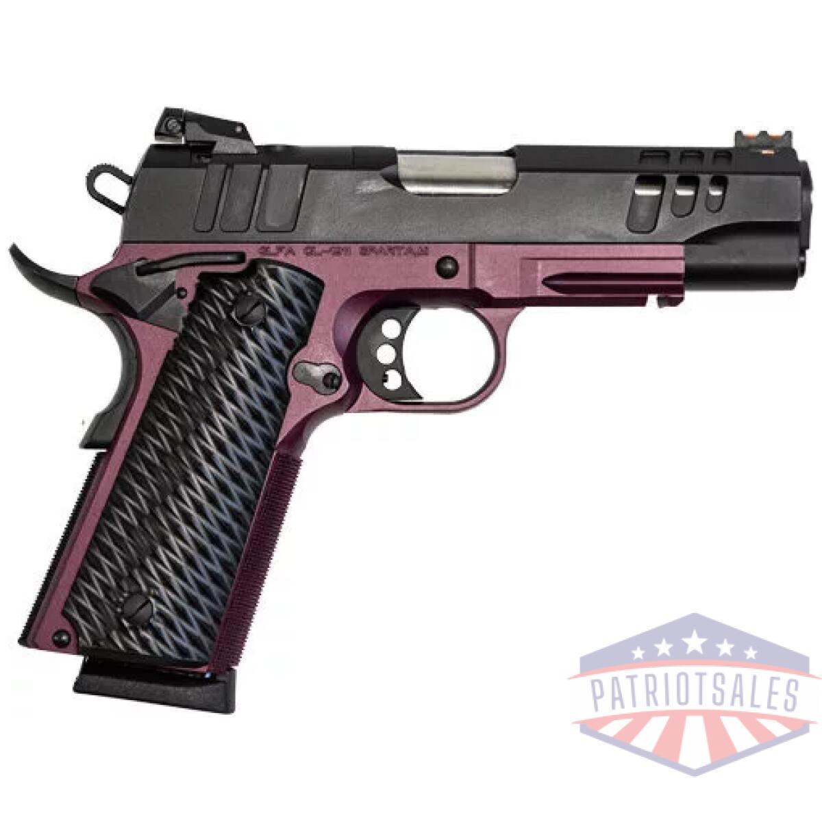 Gl191145csschy - glfa 1911 pistol 45acp 4. 25" - black slide black cherry frame - gl191145csschy