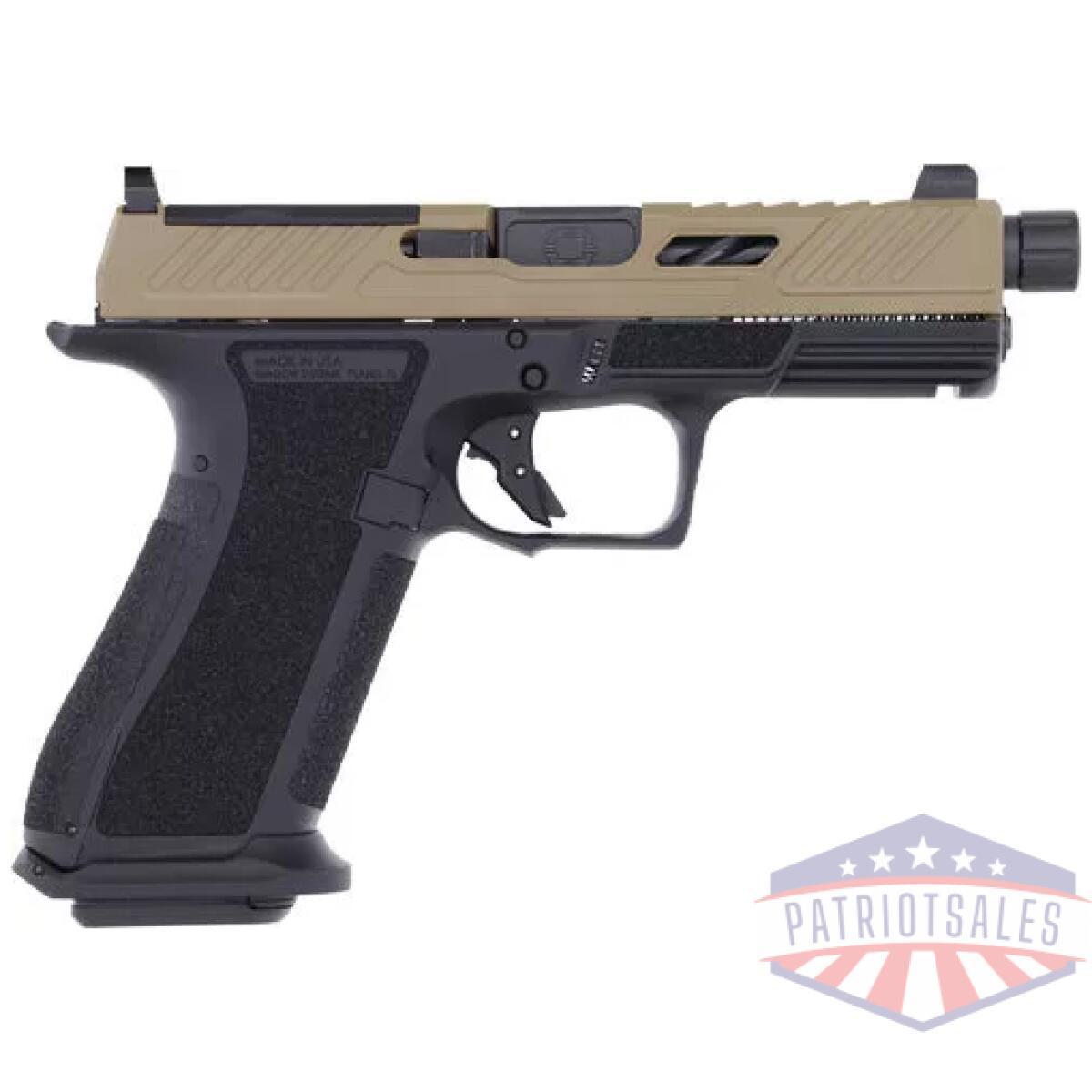 Gss3810sm25. Webp - shadow systems xr920 elite 9mm - optic cut threaded coyote/blk - gss3810sm25