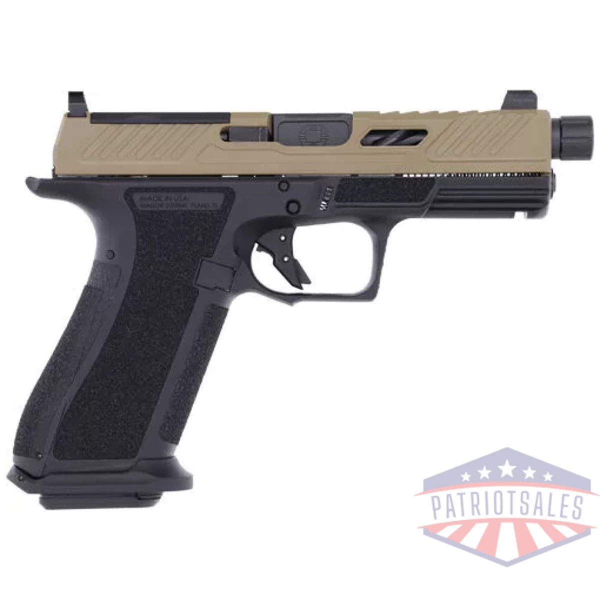 Shadow systems xr920 elite 9mm - optic cut threaded coyote/blk - image 1