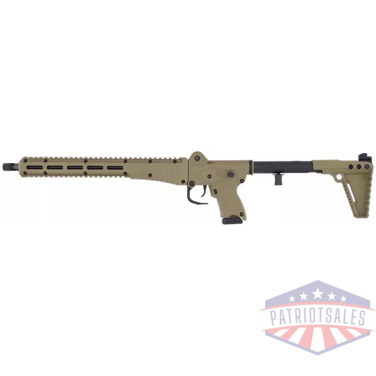 Gsub2k9glktan_left - kel-tec sub-2000 gen3 9mm 15rd - fits glock 9mm magazines tan - gsub2k9glktan left