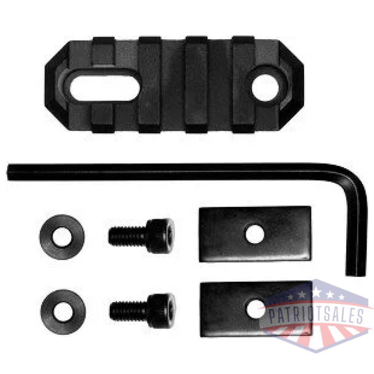 Gtsw189. Webp - grovtec rail section stock ar - 2. 2" 5 slot aluminum black - gtsw189