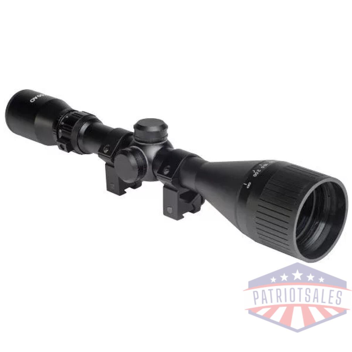 Ha90502 - hatsan optima 3-12x50 ao - airgun scope w/rings & caps - ha90502