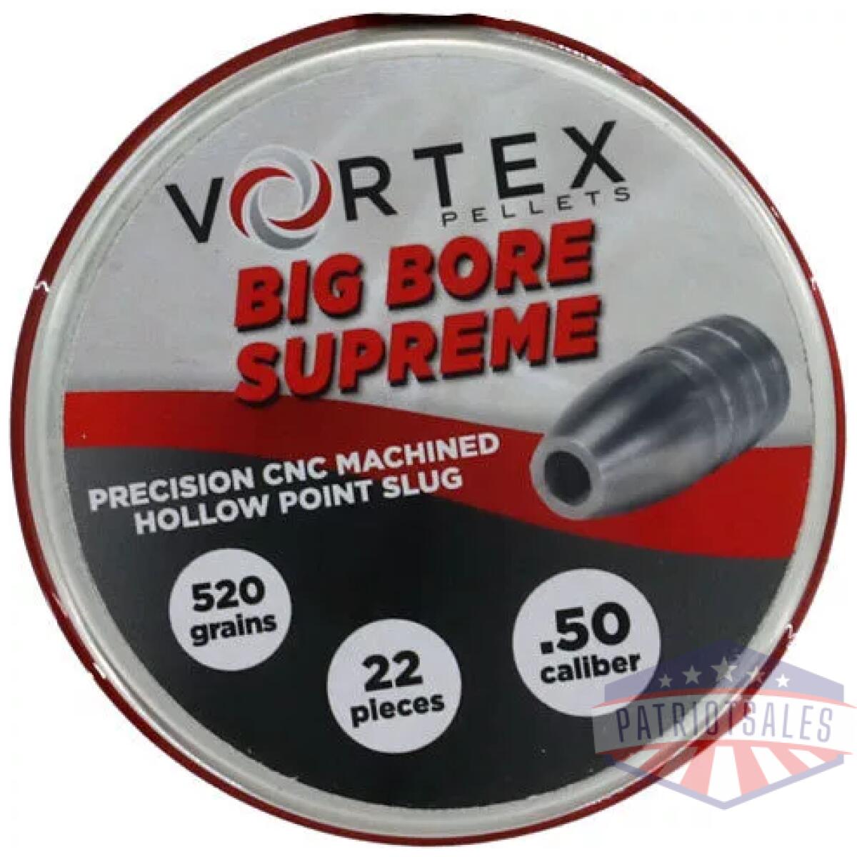Ha90627 - hatsan vortex big bore supreme - 50 520gr hp 22 per tin - ha90627