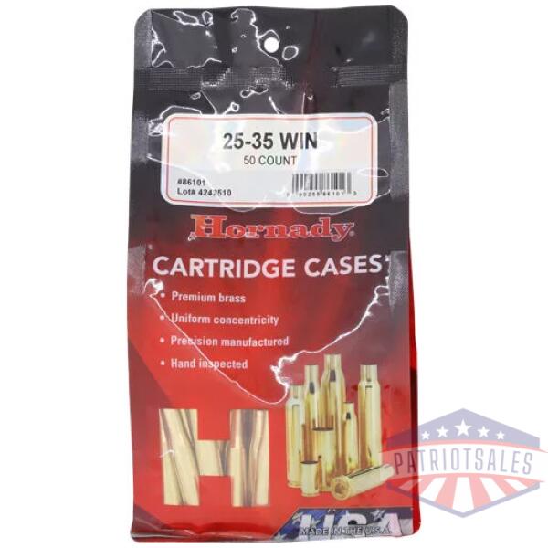 HORNADY UNPRIMED CASES 25-35 - WIN 50 PACK 5PK/CS