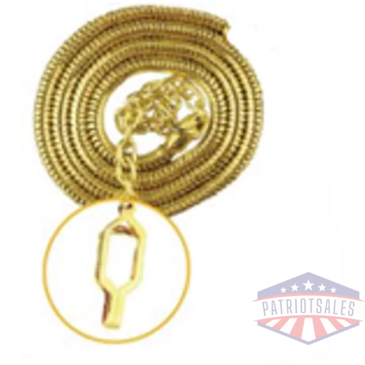 Hero-4014g - whistle chain w/ epaulette clasp - hero 4014g