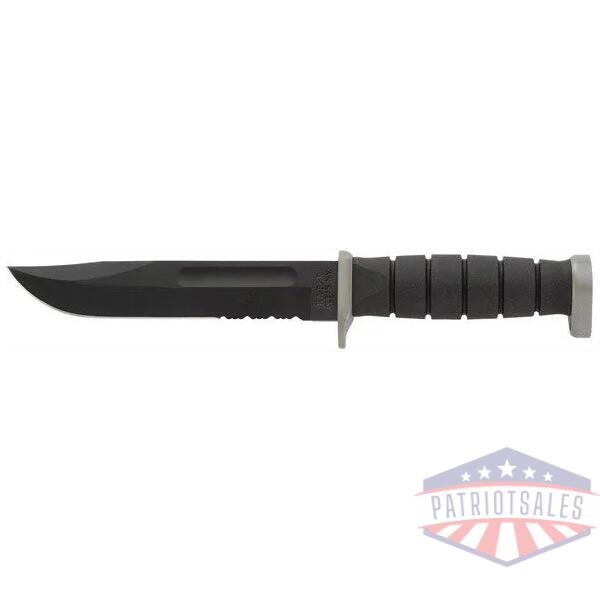KA-BAR D2 EXTREME KNIFE - 7" SERR W/PLASTIC SHEATH