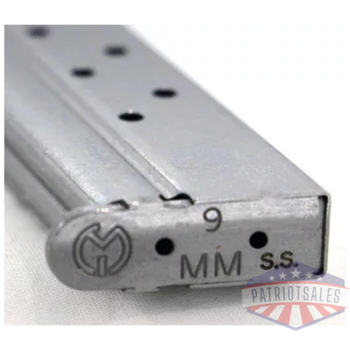 M19119fr8swb_plate - metalform magazine 1911 - officers 9mm 8rd s/s - m19119fr8swb plate