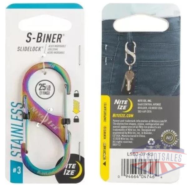 S-Biner Stainless Steel SlideLock