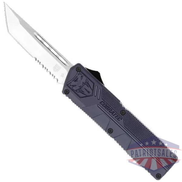 COBRATEC LIGHTWEIGHT OTF - NYPD BLUE 3.25" TANTO SERRATED