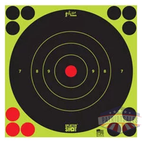 PRO-SHOT TARGET 8" GRN BULLSEYE 6PK