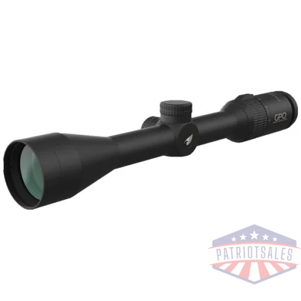 GPO SCOPE PASSION 3X 4-12X42 - PLEX 1" W/CUSTOM TURRET RINGS