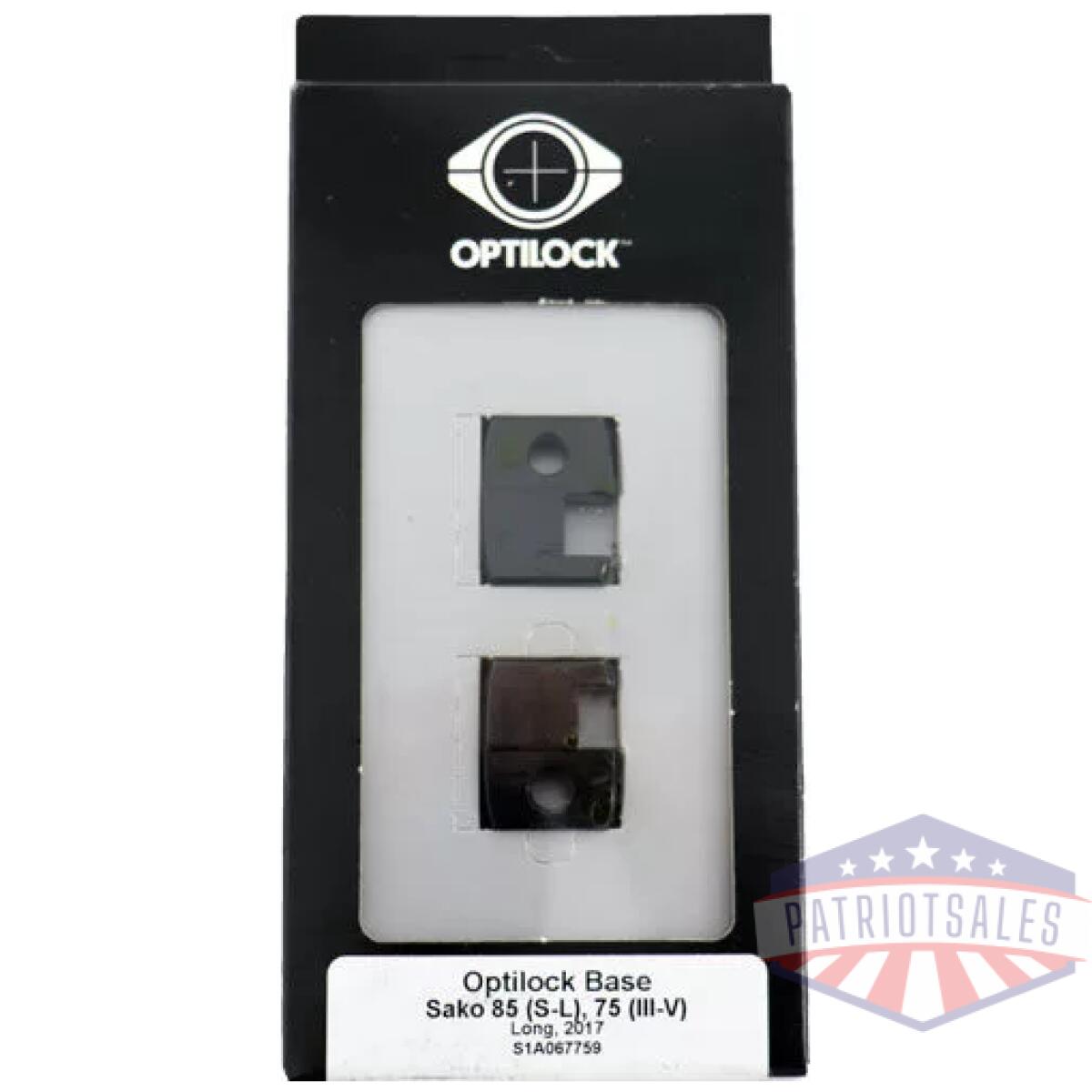 S1a067759_pkg - sako optilock base for sako - 85/75/l461 long action blued - s1a067759 pkg