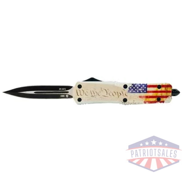 TEMPLAR KNIFE SMALL OTF WE THE - PEOPLE 2.75" BLACK DAGGER