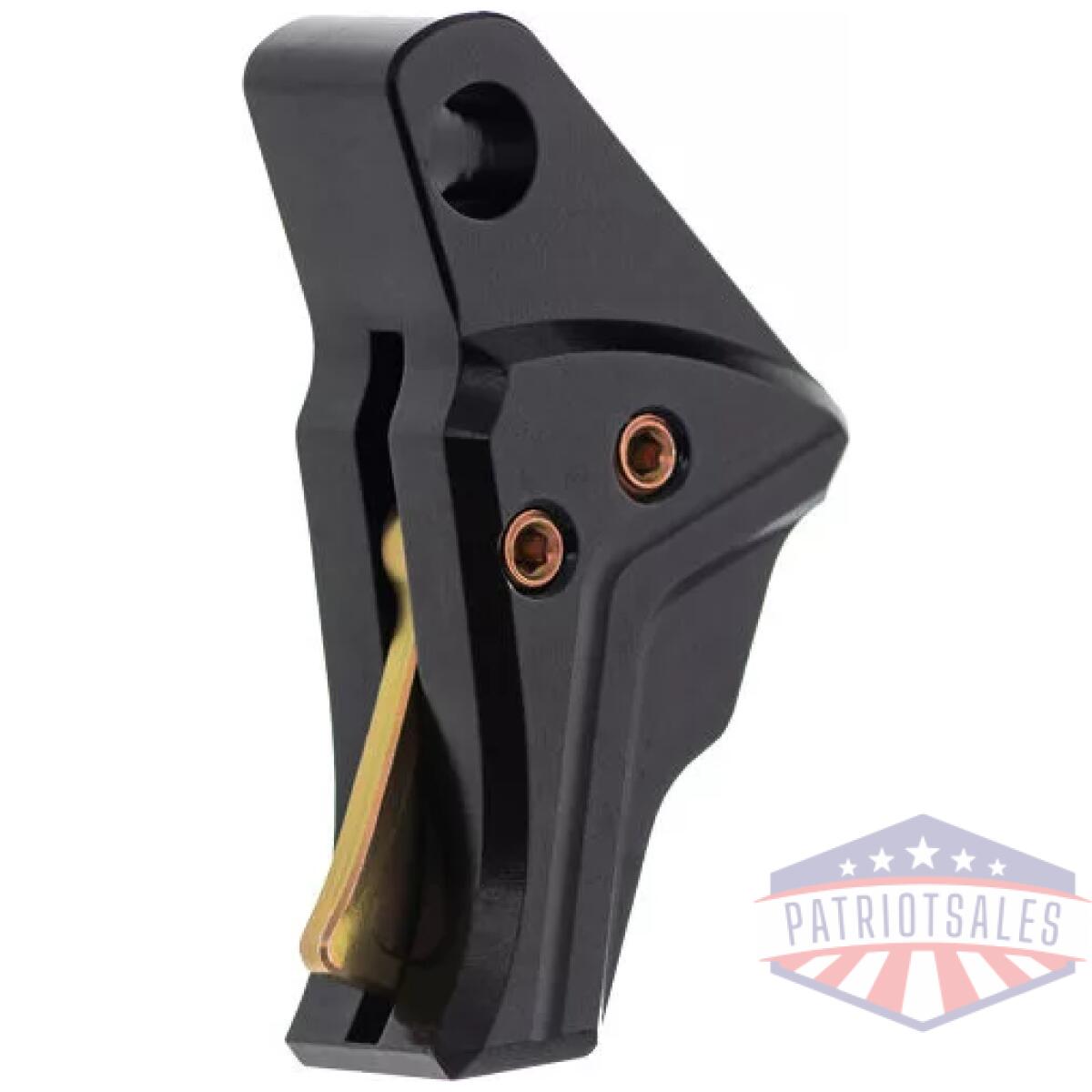 Tdgtrig5blkgold. Webp - tyrant cnc for glock gen 5 - trigger shoe black gold - tdgtrig5blkgold