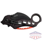 MC TAC-FORCE 2.5" HAWKBILL - BLADE FOLDER BLACK/RED