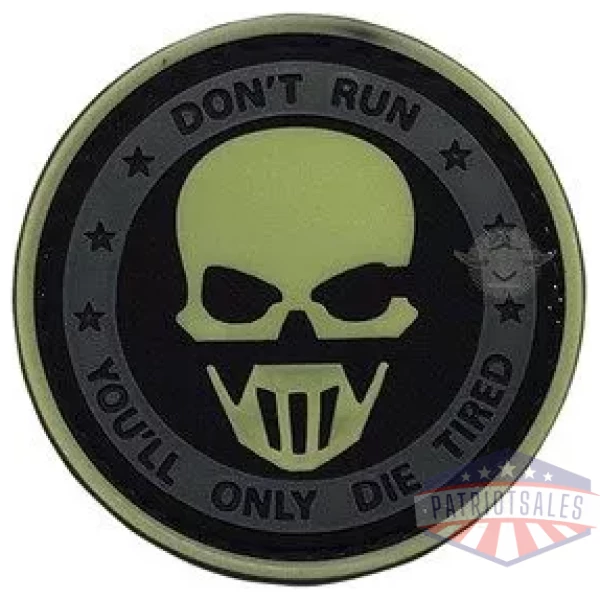 Don't Run Ghost Night Glow Morale Patch