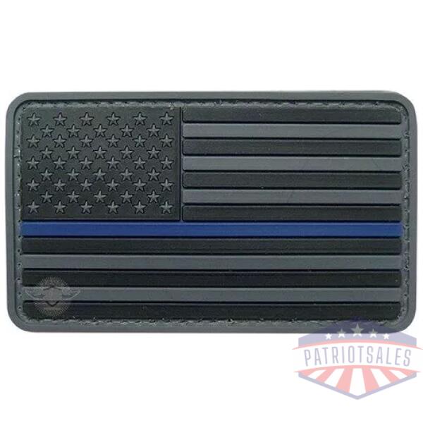 U.S. Flag Black w/ Blue Stripe Morale Patch