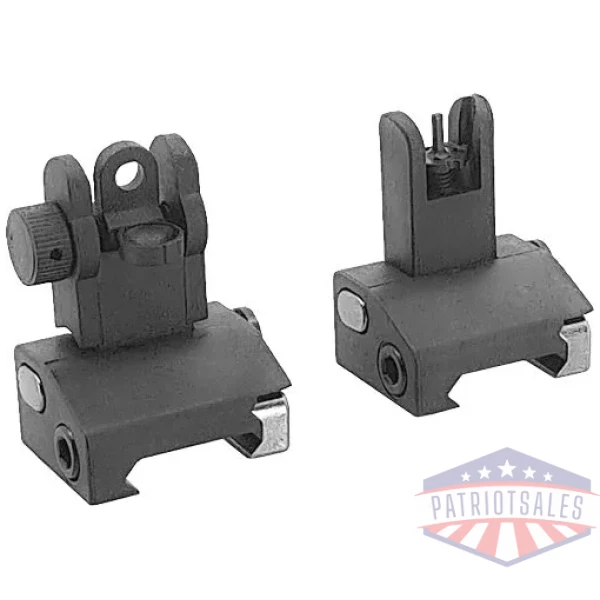 JE FLIP-UP FRONT AND REAR - POLYMER SIGHT SET BLACK