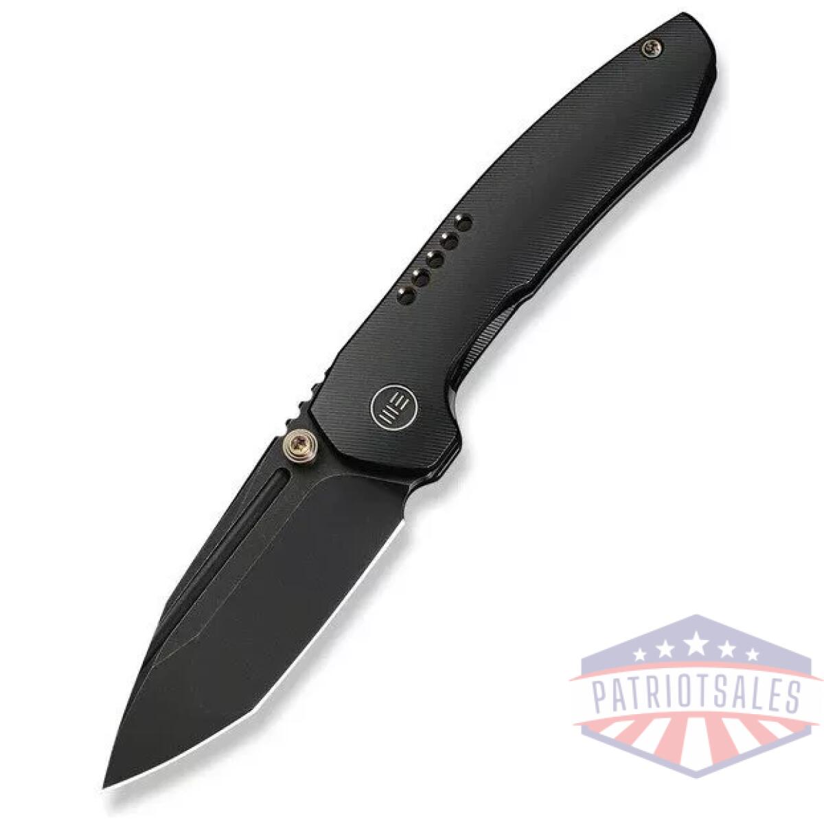 We-we24043-1 - weknife micro trogon thumb stud knife black titanium handle - we we24043 1