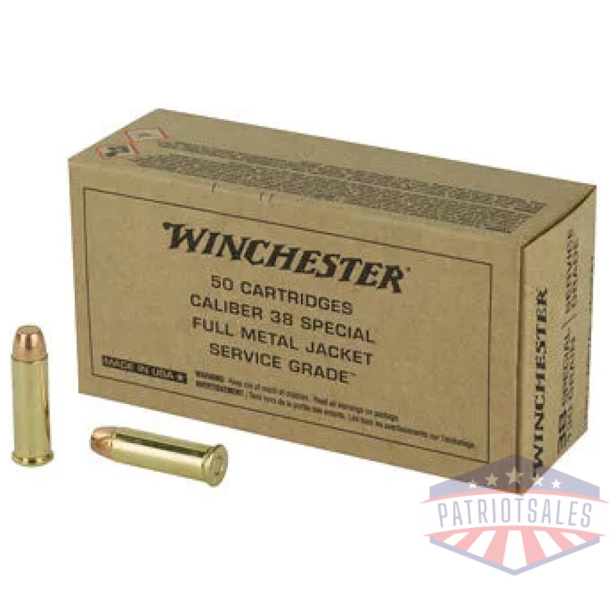 Wnsg38w_1 - win service grade 38spl 130gr 50/500 - wnsg38w 1
