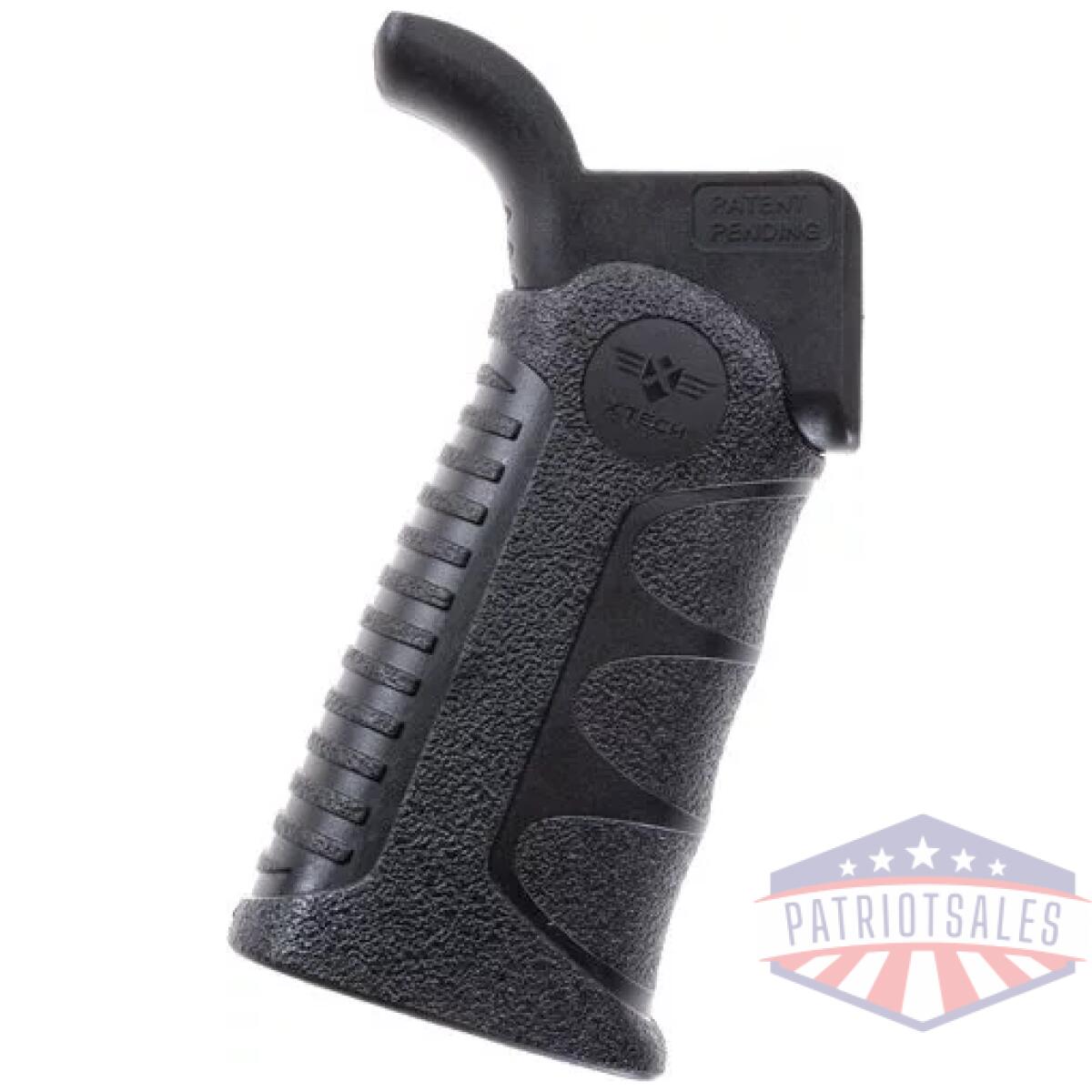 Xtt117blkatg20. Webp - xtech tactical adjustable grip - ar15/m4 mil-spec w/ texture - xtt117blkatg20