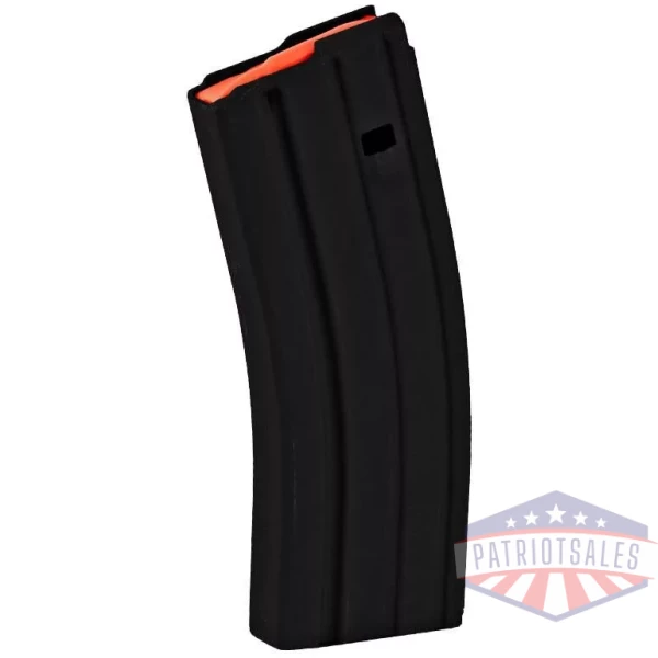 ASC AR Family Rifle Magazine Orange Follower .223 Remington Black Aluminum 30/rd