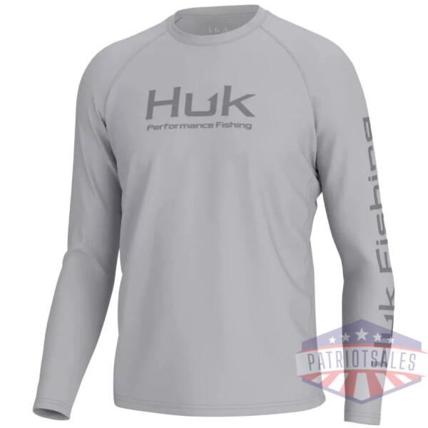 Huk Vented Pursuit Long Sleeve Shirt Harbor Mist L