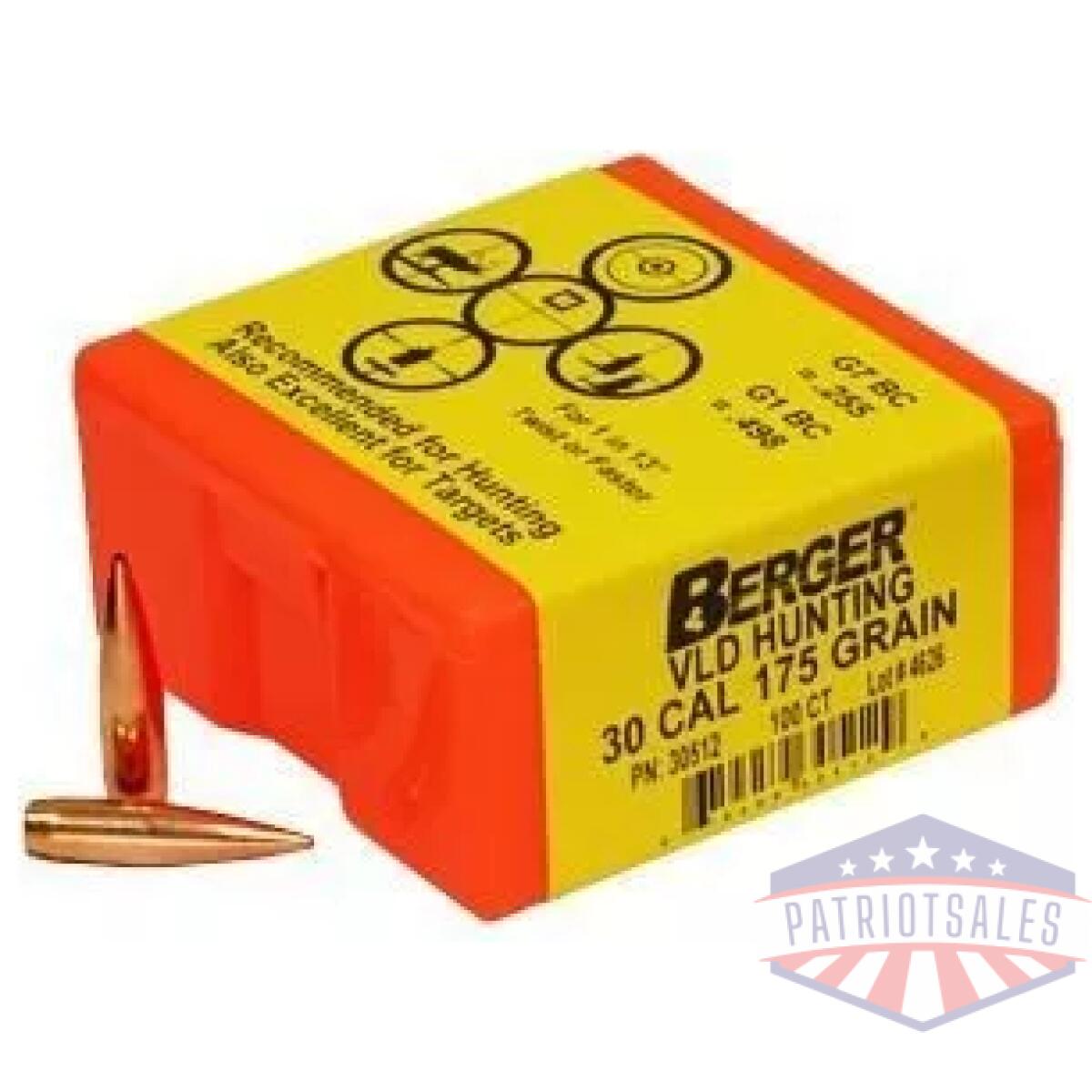 Https3a2f2fmedia. Chattanoogashooting. Com2fimages2fproduct2fbb305122fbb30512 - berger match grade hunting bullets. 30 cal. 308" 175 gr vld hunter 100/box - https3a2f2fmedia. Chattanoogashooting. Com2fimages2fproduct2fbb305122fbb30512