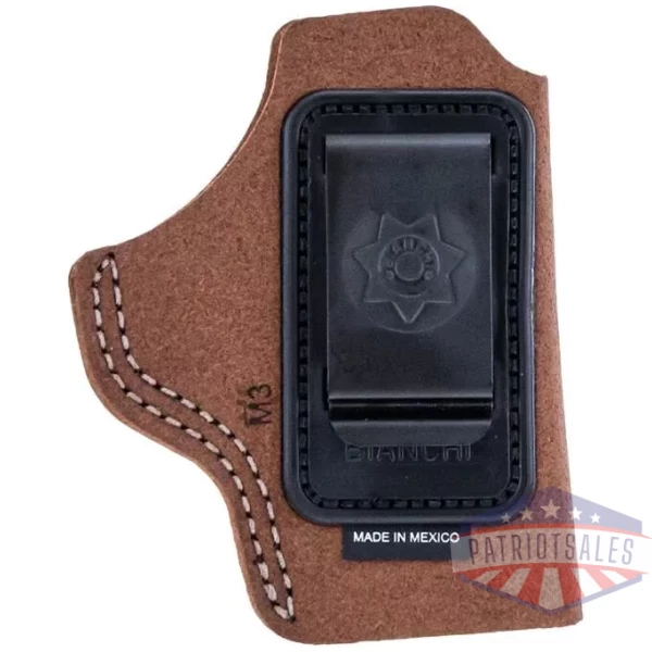 Bianchi Model 6 IWB Holster for S&W 15 4" Brown Suede RH