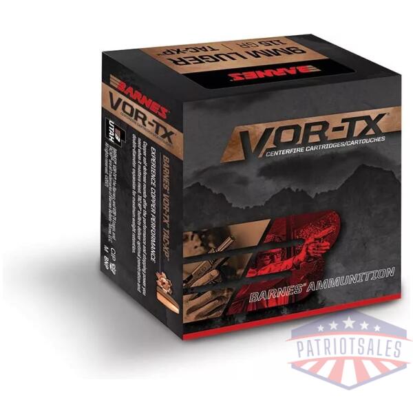 Barnes VOR-TX Handgun .40 S&W 140gr TAC-XP 1120 fps 20rd